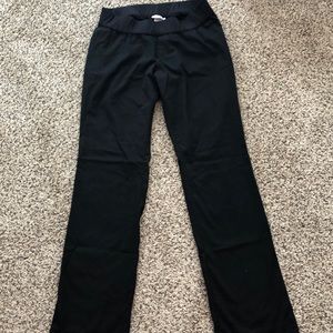 Solid Black Maternity Pants